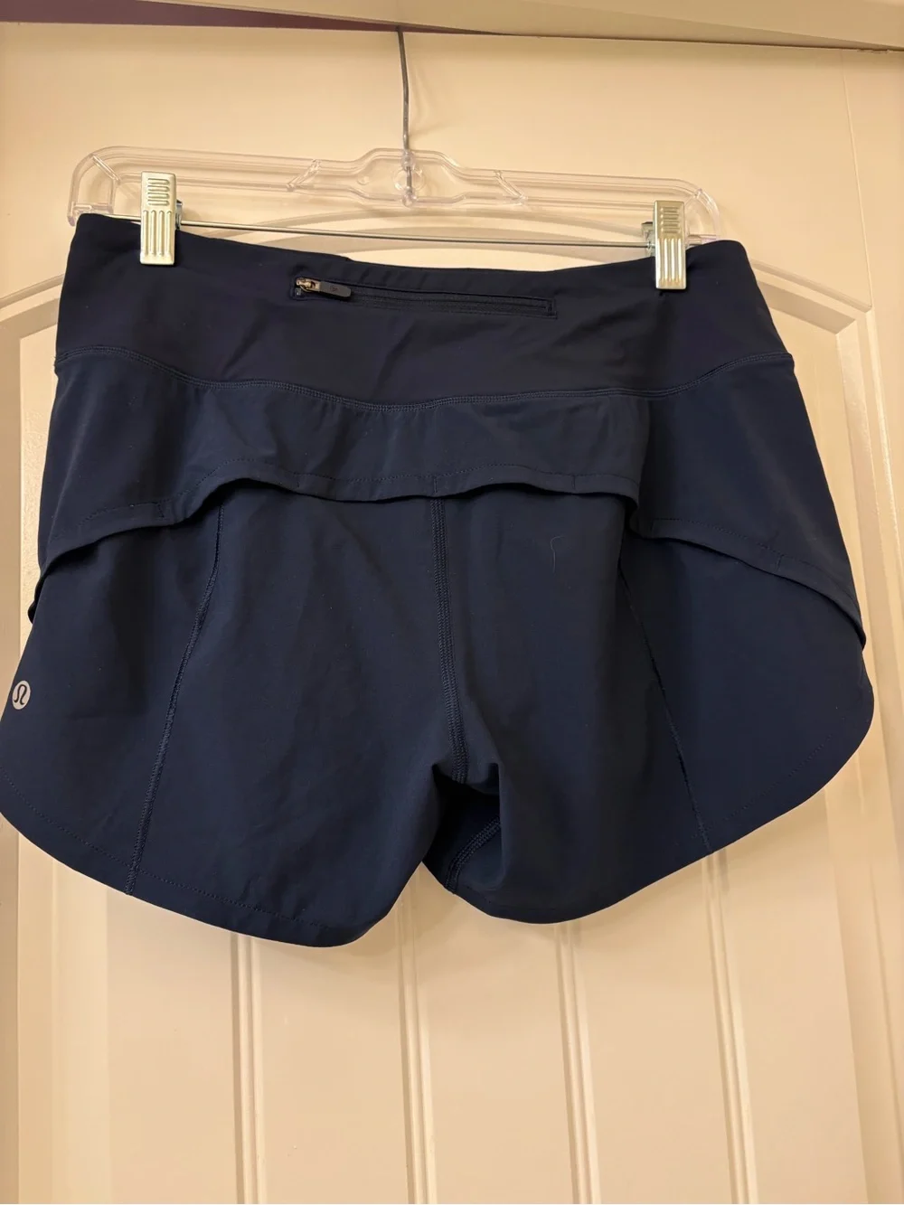 lululemon Navy Speed Up Shorts 4”